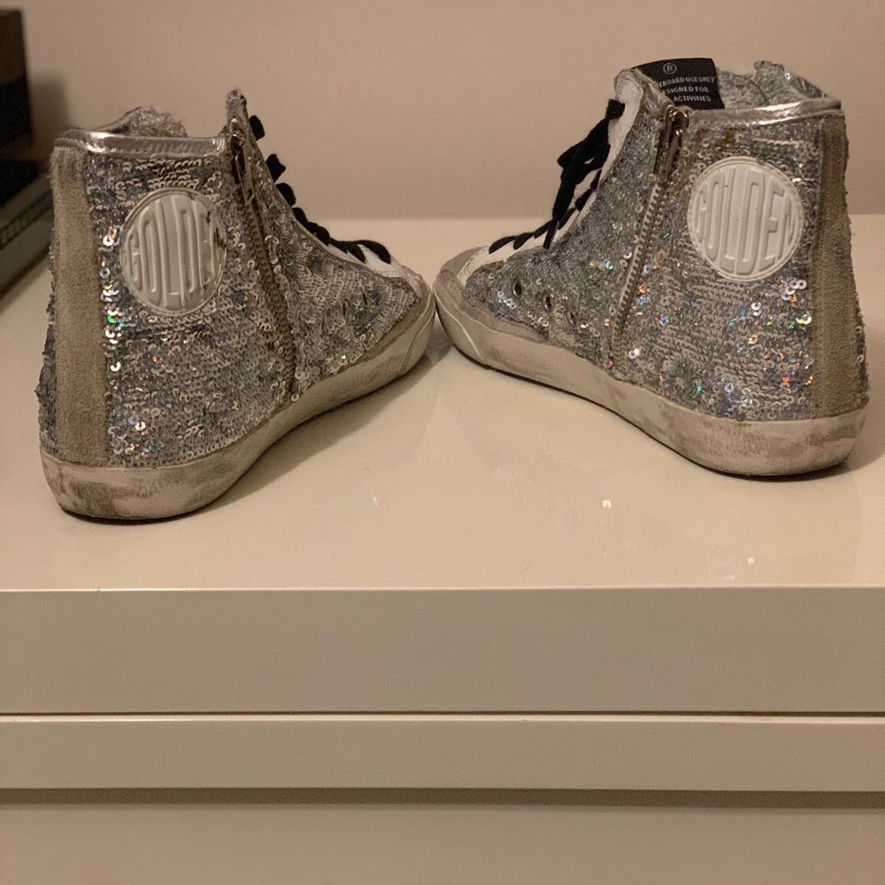 Golden Goose Sequin High Tops like new